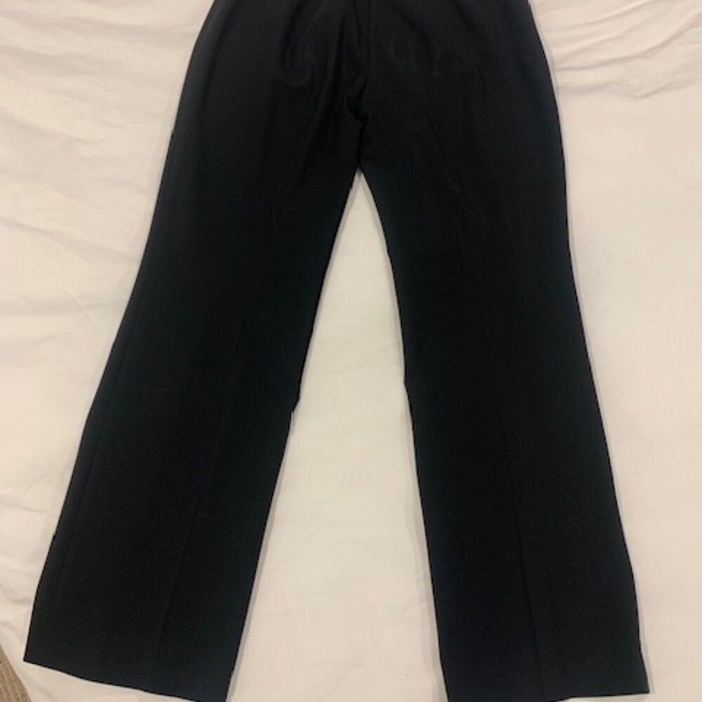Dolce & Gabbana size 42 black wool pleated pan